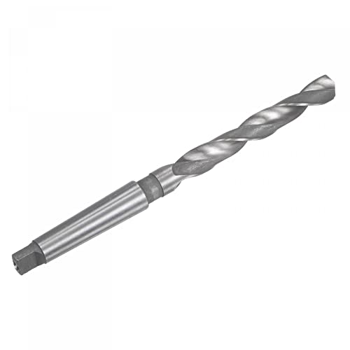 Uxcell 15,5 mm со голема брзина на челик за пресврт на челикот со MT2 Morse Taper Shank, 220мм целосна должина
