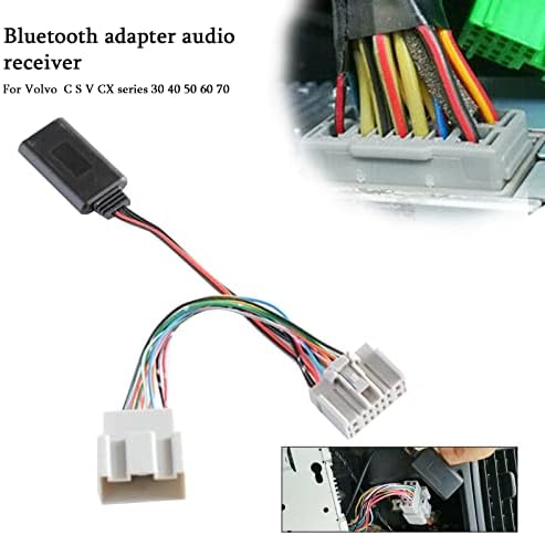 Внатрешни 14 Пински Bluetooth Адаптер AUX Аудио Приемник Кабел Компатибилен Со Volvo C30 C70 S40 S60 S70 S80 V40 V50 V70