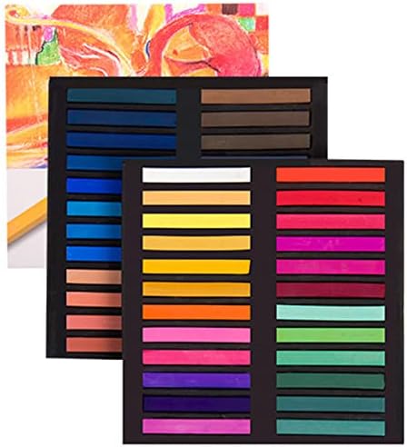 Не токсични пастели меки пастели со долги квадратни креда сет од 48 избрани бои