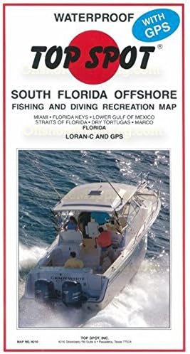 TopSpot N210 Јужна Флорида Оф -шор мапа за риболов