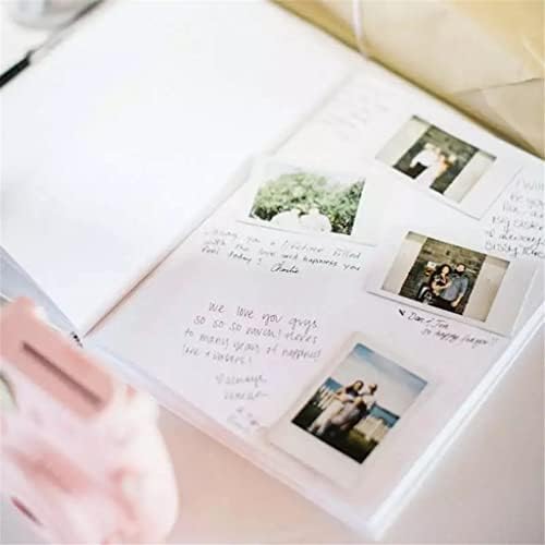 MXIAOXIA Цветна венчавка Книга за книги Алтернативи, Персонализирана бела книга за гости, албум за венчавки за венчавки, дрво за печатење на дрво