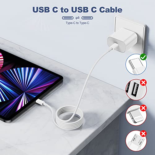 Kithumi USB C до C кабел 100W/5A, 2PACK 3FT USB-C до типот C кабел за MacBook Pro Air 2020/2019/2018/2017/, USBC за брзо