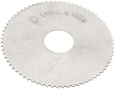 X-Gree HSS 72t Slitting Saw Milling Cutter 60мм x 0,4 mm x 16mm сребрен тон (HSS 72T Sierras de Corte надолжен fresa de 60 mm x 0,4 mm