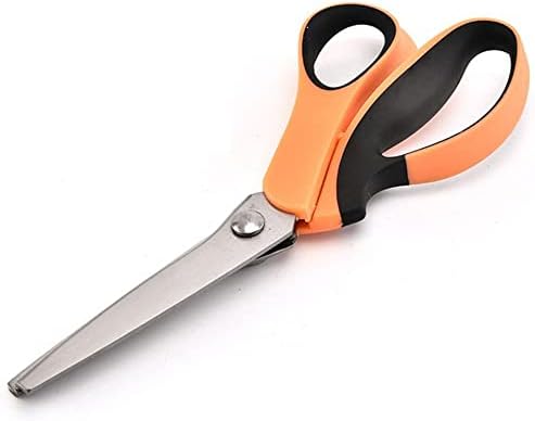 Homegood Srrated Scalloped Edge Shears, скроени ножици од не'рѓосувачки челици, 10мм мултифункционални засилени ножици, алатки за занаетчиски