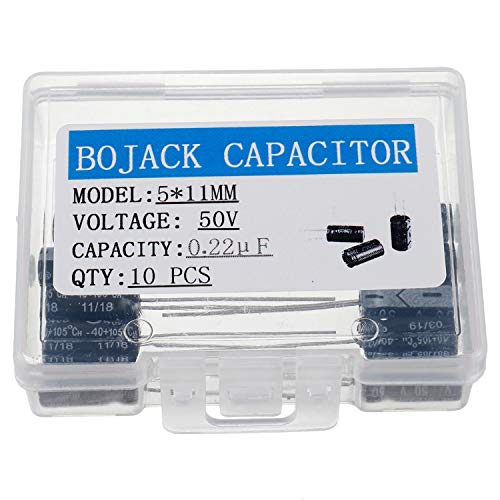 Bojack 5x11mm 0.22UF 50V 0,22mfd 50voltage ± 20% алуминиумски електролитски кондензатори