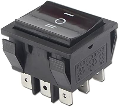 HWGO KCD7-303 Прекинувач за прекинувачи на 9 пински 36 * 31mm 16A250V/20A125V прекинувач за напојување