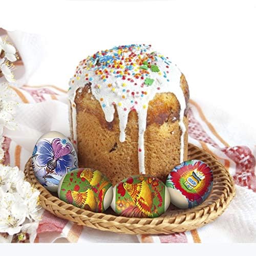 Sav Imports Inc Украински топлински смалување на завиткување на ракав за украси Велигденски омоти од јајца Pysanka Околу сет