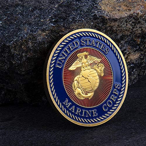 Воена комеморативна паричка на черепот, метална значка, комеморативна медал за прилагодување, комеморативна монета за занаетчиски бои