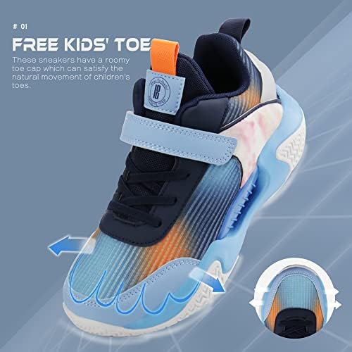 Детска кошаркарска чевли за деца, момчиња девојчиња со ниски врвни спортски чевли кои не се лизгаат училишни патики
