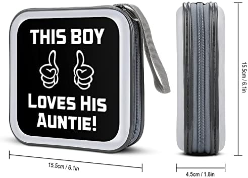 Ова момче ја сака својата тетка! ЦД кутија мода пластичен држач за складирање на држачи за складирање торба за автомобил за автомобил