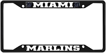 Фан душеци 31310: Мајами Марлинс Метална регистарска табличка рамка со црна завршница