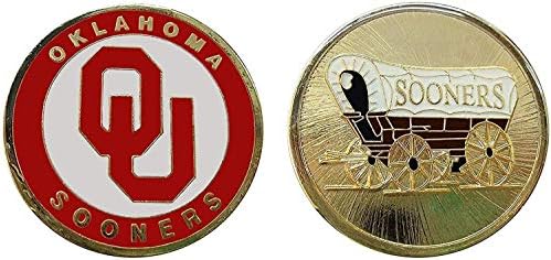 Универзитетот Во Оклахома Порано Колекционерски Предизвик Монета-Лого Покер-Среќа Чип