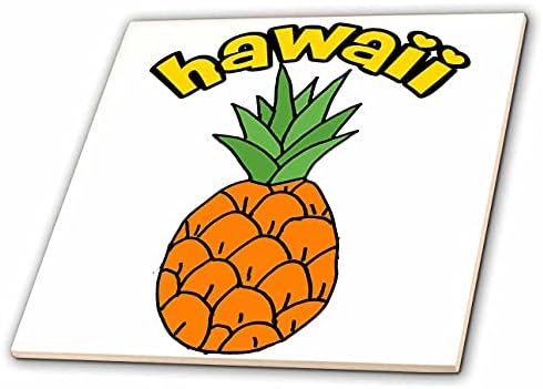 3дроза Смешни Хаваи Хавајски Ананас Овошје Патување Цртан Филм-Плочки