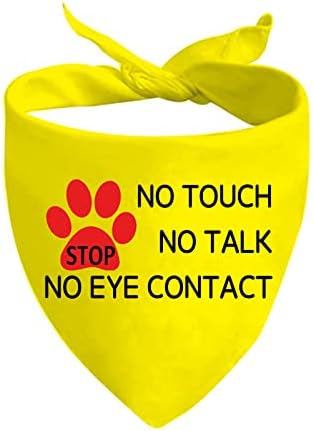 Jxgzso 1 парче стоп точка не миленичиња/запрете нема допир Не муабет/стоп Не ја одвлекувајте банданата за кучиња
