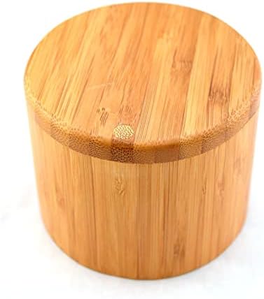 Тотално бамбус тркалезна солена кутија, 1 еа