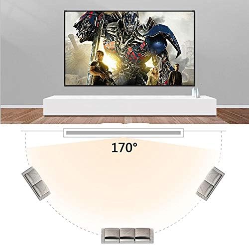 CLGZS Projector Screen Protable 120 Inch 16: 9, Polyester Outdoor Movie Screen за домашно кино театар