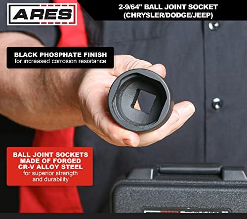 ARES 12074-2-9/64-инчен топка спој на спојот Компатибилен со Chrysler-3/4-инчен погонски приклучоци лесно отстранете ги и инсталирајте ги горните