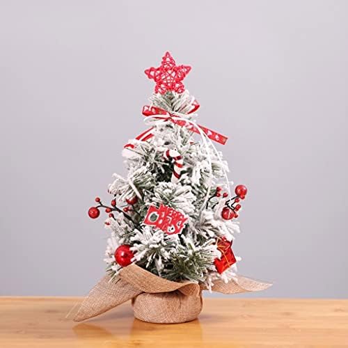 Xxsly вештачко новогодишно дрво 30см/50см Мала десктоп новогодишна елка што се собира мини вештачка елка за Божиќ/декор за трпезариска