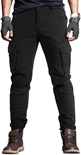 OUTSON MAN'S RADUCTION CARGO панталони со мулти-џебови Изградба Флекс панталони Ripstop Надворешно пешачење тактика за мажи