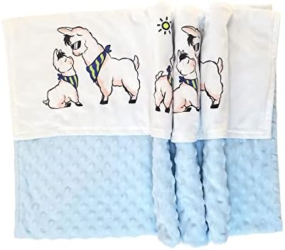 Пребијте лама бебе мек двоен слој плишано ќебе со испрекината поддршка за момчиња и девојчиња, примајќи ќебиња