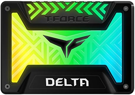 TeamGroup T -Force Delta RGB SSD Lite 1TB со 3D NAND 2,5 инчи SATA III Внатрешна цврста состојба на црна боја - T253TR001T3C323