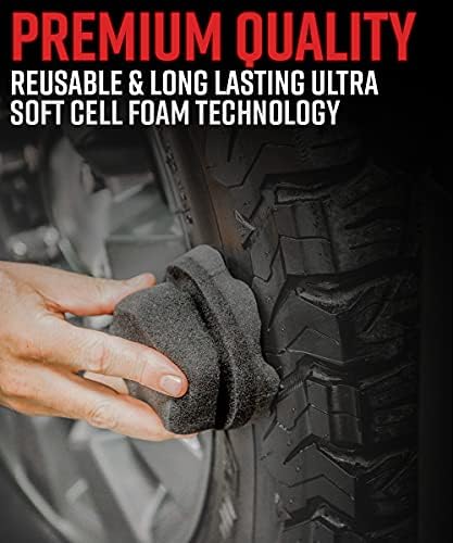 Апликатор за хексадециматор на гуми за гуми на Адам - ​​Алатка за сунѓер за пена во гуми | Снабдување за чистење автомобили по чистење