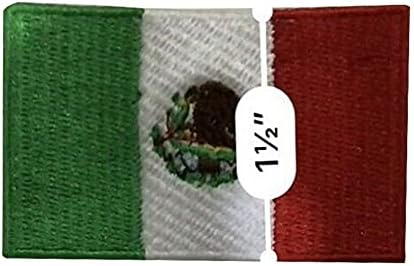 Мексико знаме, Мексико лепенка извезено железо на лепенка шива на националниот амблем мал