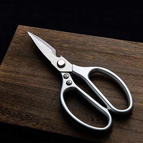 Qytecjd занаетчиски ножици кујнски ножици не'рѓосувачки челик домаќинство моќни ножици за пилешко коски мултифункционални професионални остри ножици