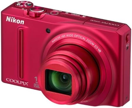 Nikon Coolpix S9100 12.1 MP CMOS дигитална камера со 18x Nikkor ED со широк агол на оптички леќи за зумирање и целосен HD 1080P видео