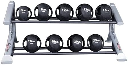 Тело-цврста SDKR500MB Pro Clubline 2-Tier Medicine Ball Rack, Дома и комерцијална салата