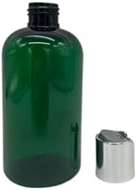 Природни фарми 8 мл Зелена Бостон БПА бесплатни шишиња - 2 пакувања со празни контејнери за полнење - есенцијални масла - ароматерапија | Капаче