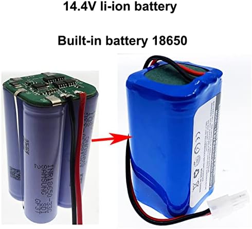 14.4V литиумска батерија, батерии за батерии -јон -обложување за ILIFE A4 A4S V7 A6 V7S плус роботски правосмукал ILIFE 4S