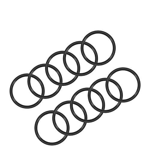 Bettomshin 50pcs нитрилна гума О-прстени, 30мм ОД 27мм ID 1,5 мм ширина, метричка буна-нитрилна запечатување на заптивка за миење садови за