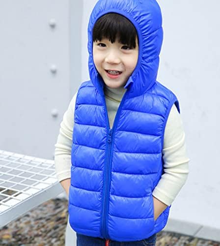 Rongxi Child Детско дете бебе бебе момчиња девојчиња без ракави мали бади облека со качулка зимска цврста палта јакна елек надворешна зима