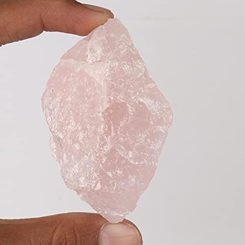 GemHub Природна земја ум розов розов кварц кристал груб лабав скапоцен камен 448,60 КТ нетретиран овластен розов розов кварц за завиткување