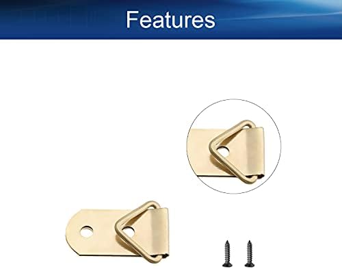 Yinpecly triangle прстен за прстенести закачалки за слика 40 mm x 14 mm комплет за асортиман на хардвер, за домашна декорација