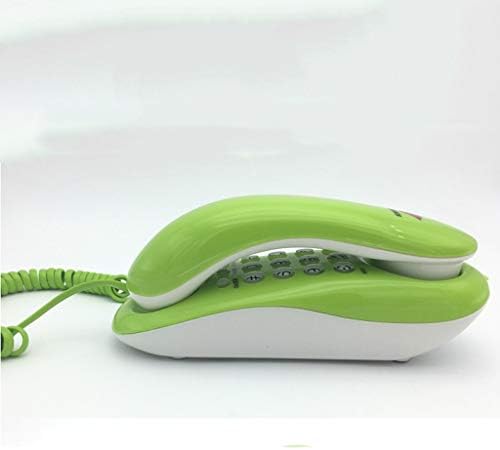 KXDFDC wallид монтиран со двојна, телефон со дното за поставување маса и висина wallид дома фиксна телефонска кабелска боја ， зелена