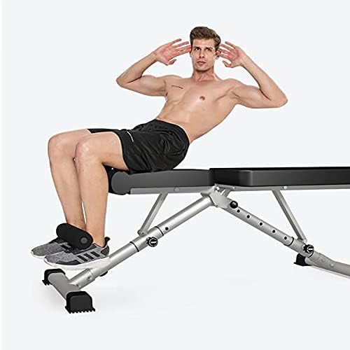 SXZSB тренерска клупа за тежина на клупата за тежина прилагодлива тежина за тежина за тренингот за вежбање рамен/наклон/пад на клупата Прес