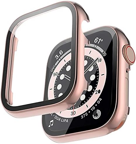 Miimall компатибилен за Apple Watch 42mm Mate Metal со заштитник на екранот, ултра тенок HD чист шок -изобилен каленски стакло Целосно заштитно