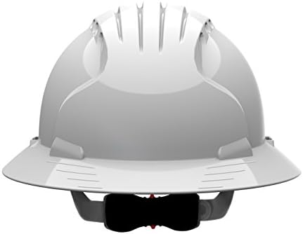 Evolution Deluxe 6161 280-EV6161-10V Full Rid Hard Hat со HDPE Shell, полиестерска суспензија од 6 точки и прилагодување на тркалото