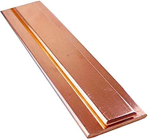 Yiwango чист бакарен лист 1 парчиња 100мм/3. 9inch T2 CU метална рамна лента DIY метални занаети чист бакарен лист