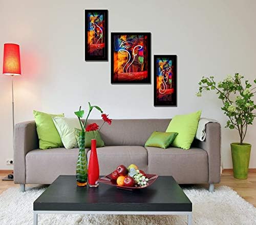 LifeHaxtore Xtore Ganesha Art Framed Painting | UV текстура | Подготвени да висат