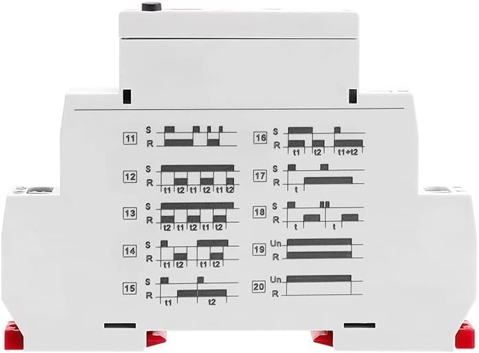 GRT8-X Дигитален дисплеј мултифункционален тајмер за тајмер 16A со 20 избори за функции AC DC 12V 24V 220V 230V 1PCS