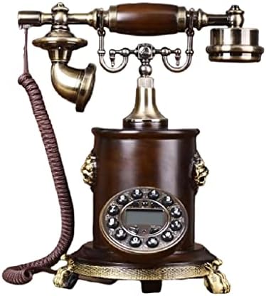 Seass Antique Fixed Telephone Retro Creative Pastoral Firdline Tonge Thone Blue Back Lighter+ID на повикувач+повикувач