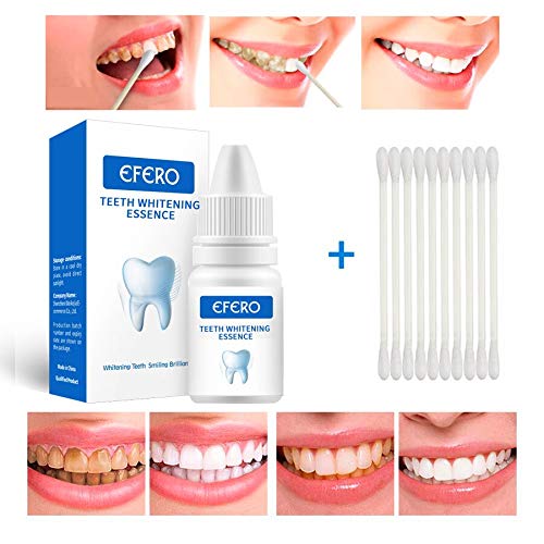 Еферо заби за белење на суштината на суштината на орална хигиена Бели заби Белење серум се нанесуваат на дамки од плаки