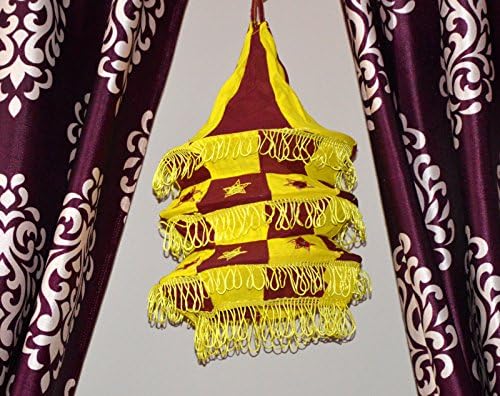 Индиски убави традиционални висечки ламби и нијанси Везници и огледало делови за домашно украсување уметност 4 слој ламба