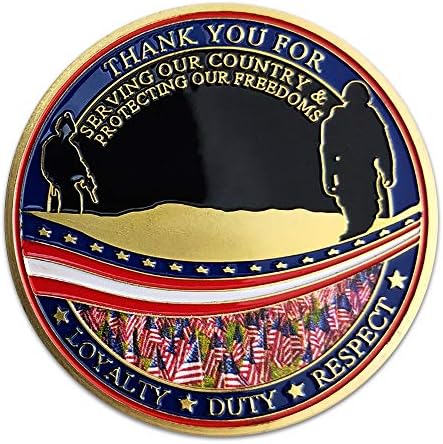 Воен Предизвик Монета Воени Ветерани ви Благодариме Што И Служевте На Нашата Земја