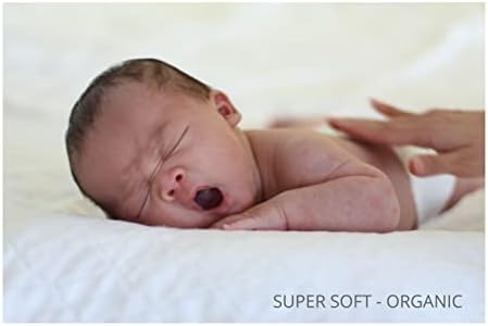 Органско бебе на мојот кикирики Органско бебе месечно ќебе - табела за раст на новороденчиња - Премиум Супер мек - Подарок за регистар - Тема