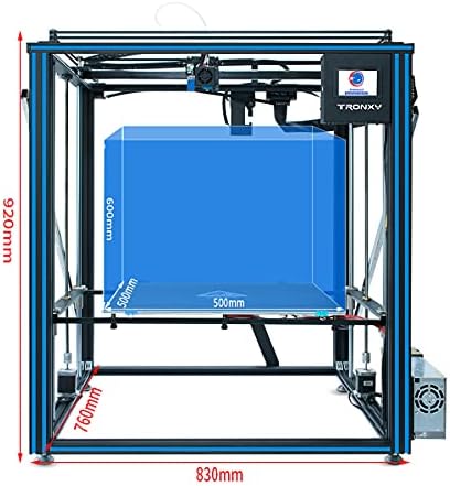 Penchen Pro High Precision 3D печатач Голема големина на печатење 500*500*600мм со 3,5 инчи во боја на допир на допир на допир на допир