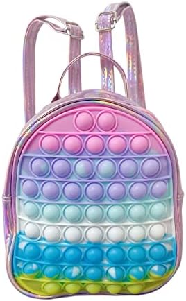 Голем поп ранец чанта за девојчиња Девојче училиште фидгет поп рамо торба со притисок поп -фитџен играчка забава фаворити поп -фитџ